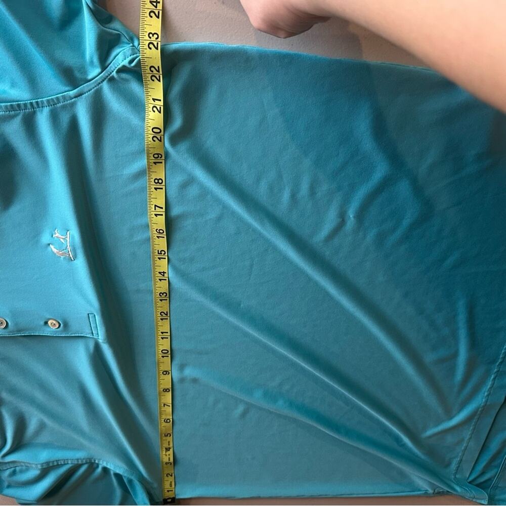 Peter Millar Summer Comfort Breathable Dri-Fit Bright Blue Golf Polo, MEDIUM - Picture 4 of 7